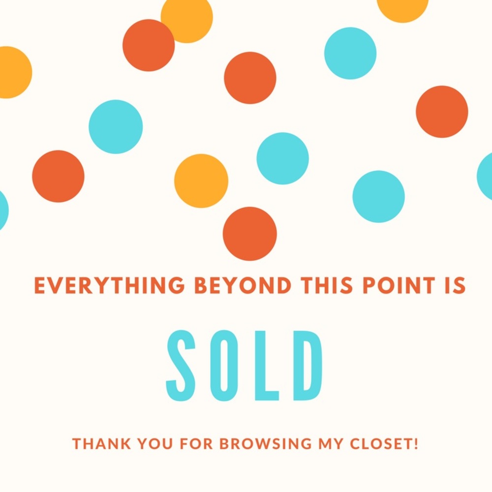 Everything beyond this point is sold!